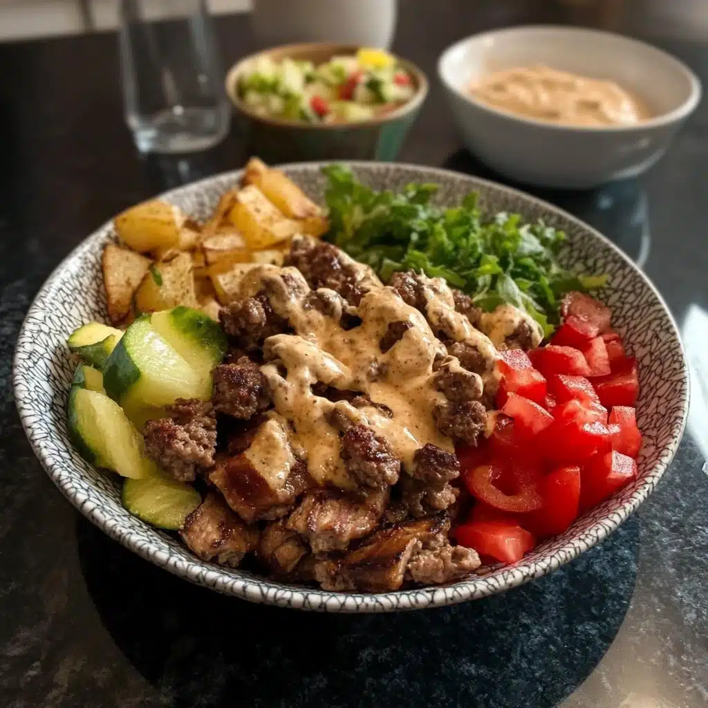 Gluten Free Loaded Burger Bowls