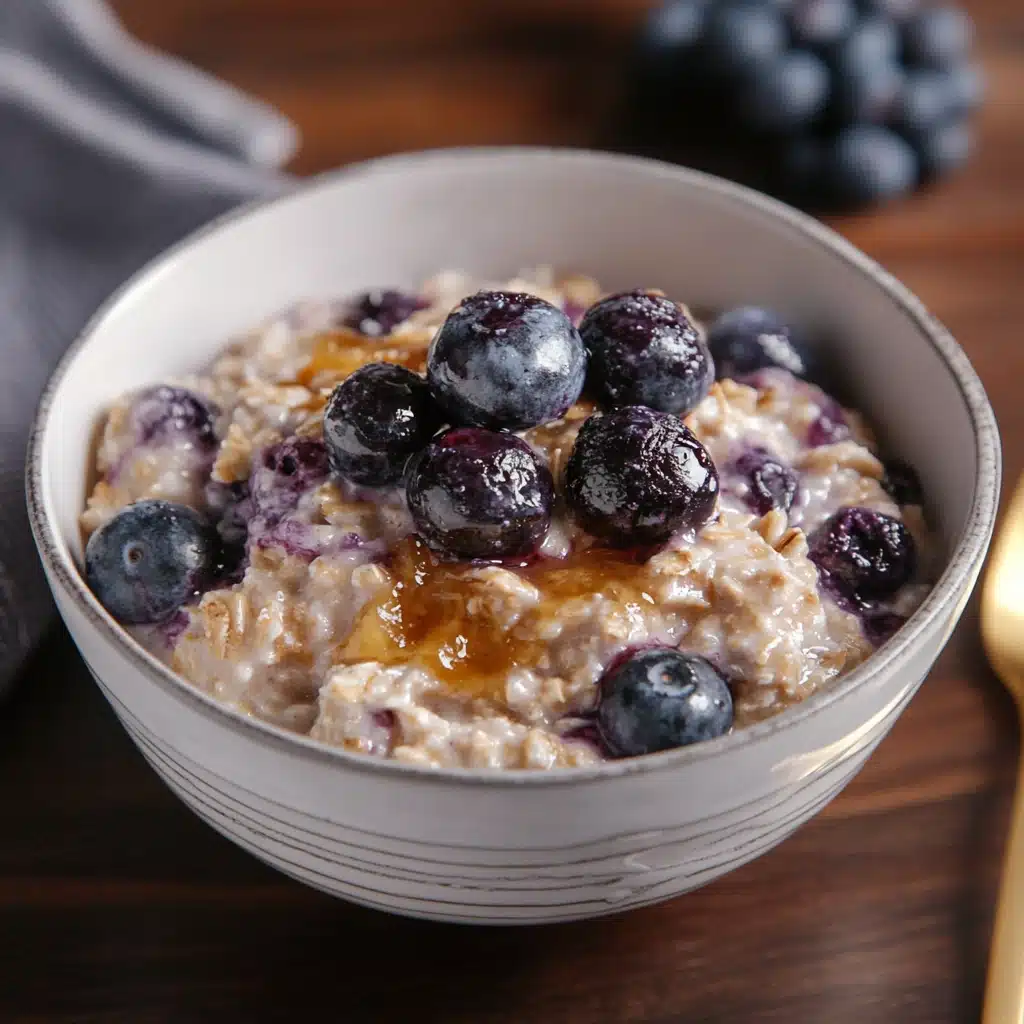 Healthy Blueberry Crockpot Oatmeal