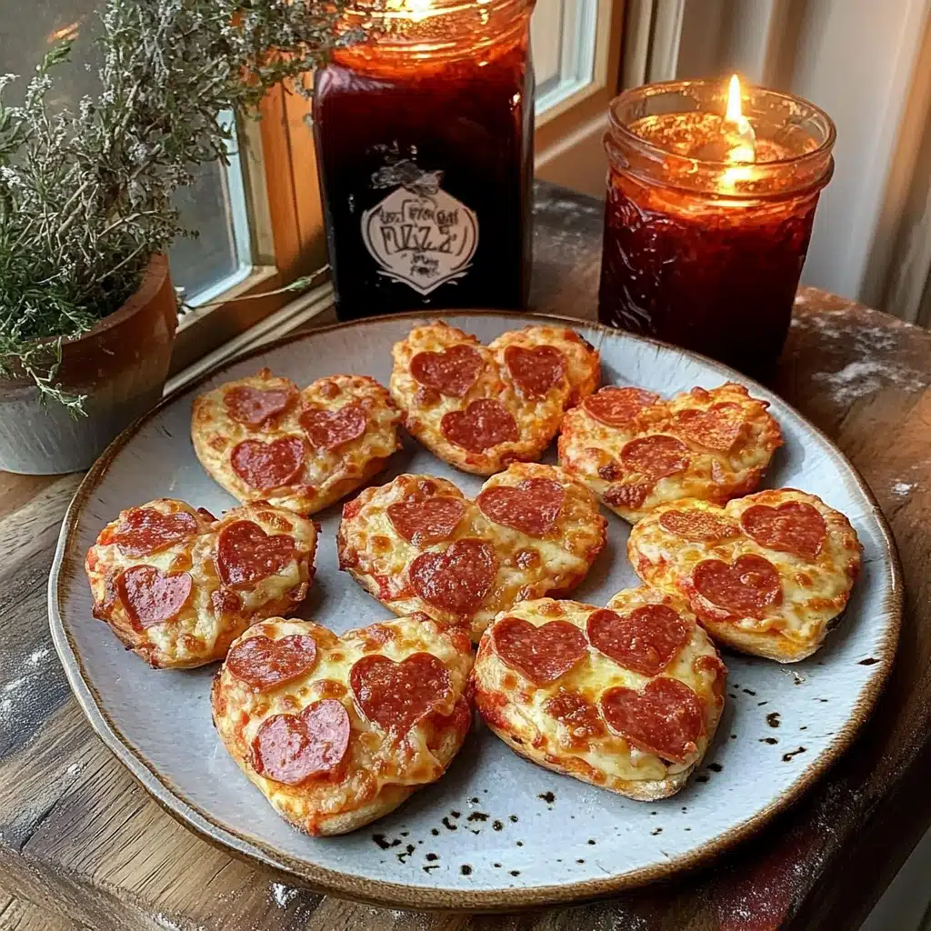 Mini Heart-Shaped Pizzas