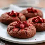 Red Velvet Blossoms Cookies