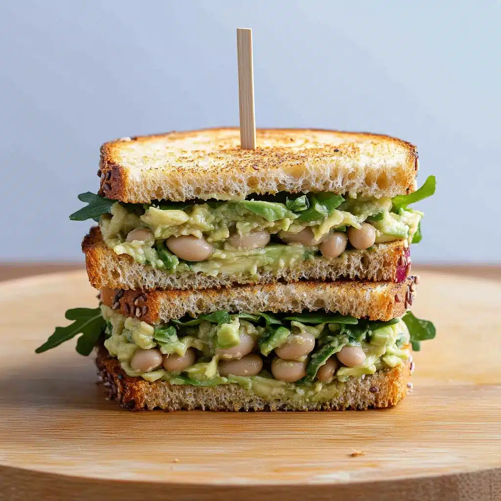 High-Protein Avocado White Bean Sandwich