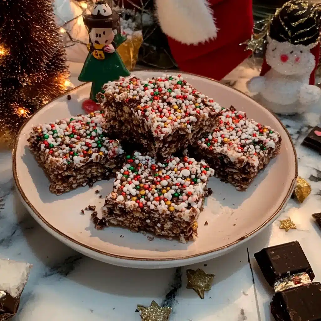Hot Chocolate Rice Krispie Treats for Christmas