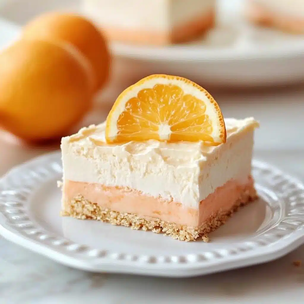 No-Bake Orange Creamsicle Dream Bars