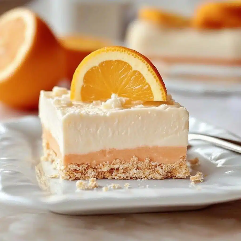 No-Bake Orange Creamsicle Dream Bars