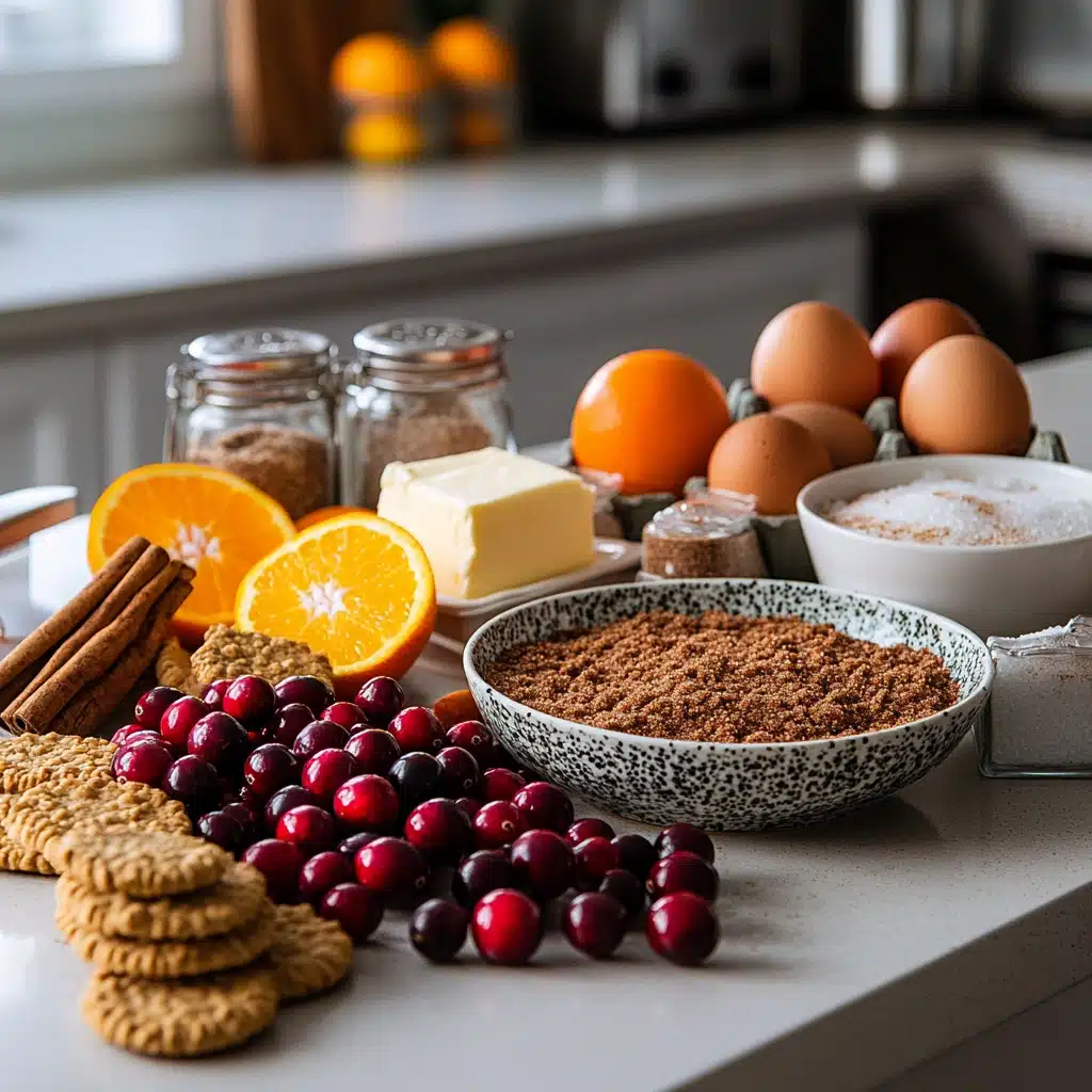 Cranberry Orange Pie with Gingersnap Crust
