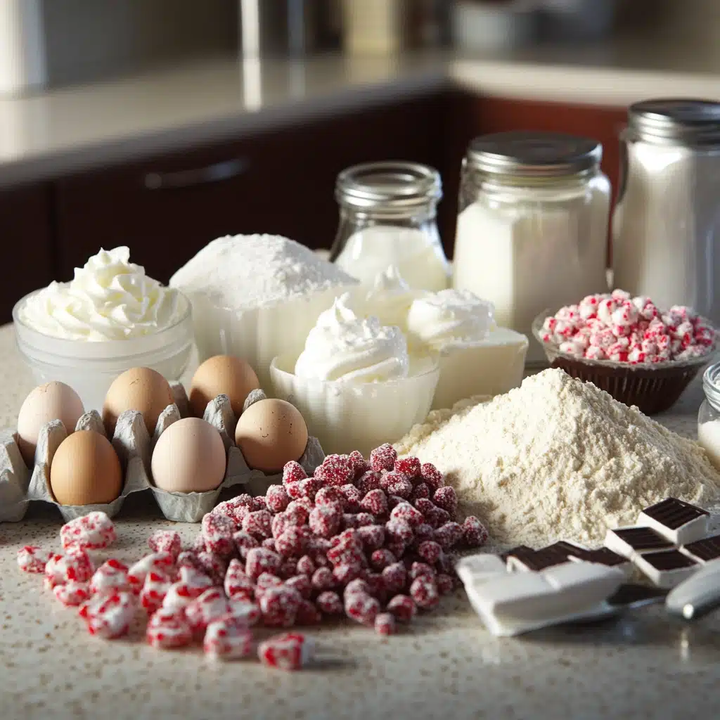 White Chocolate Peppermint Mousse Cupcake