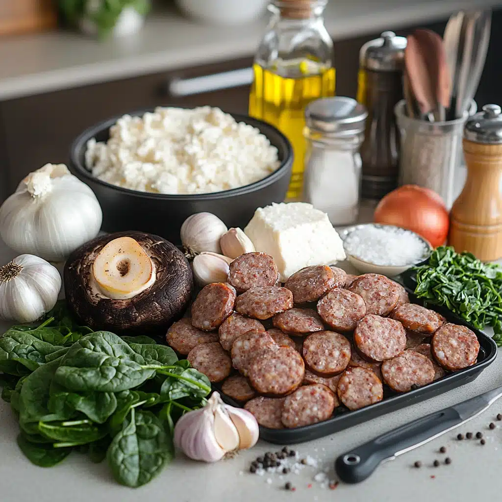 Sausage Stuffed Portobellos