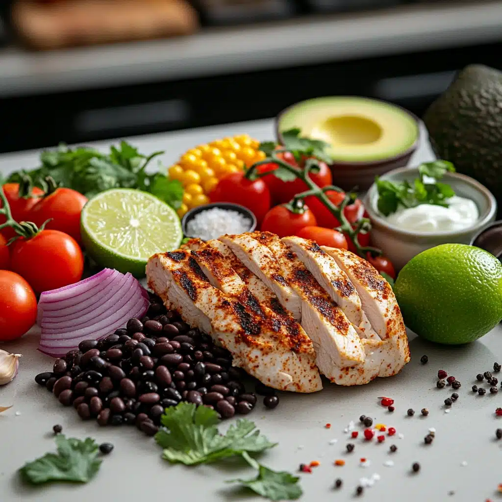 High Protein Southwest Chicken Salad