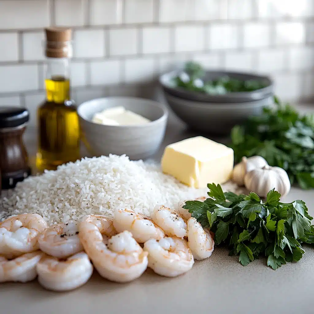 Creamy Garlic Butter Shrimp with Rice