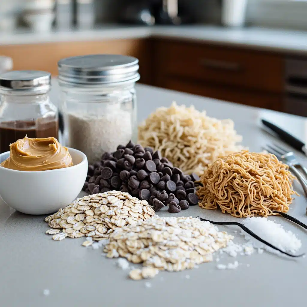 No-Bake Chocolate Peanut Butter Haystack Cookies