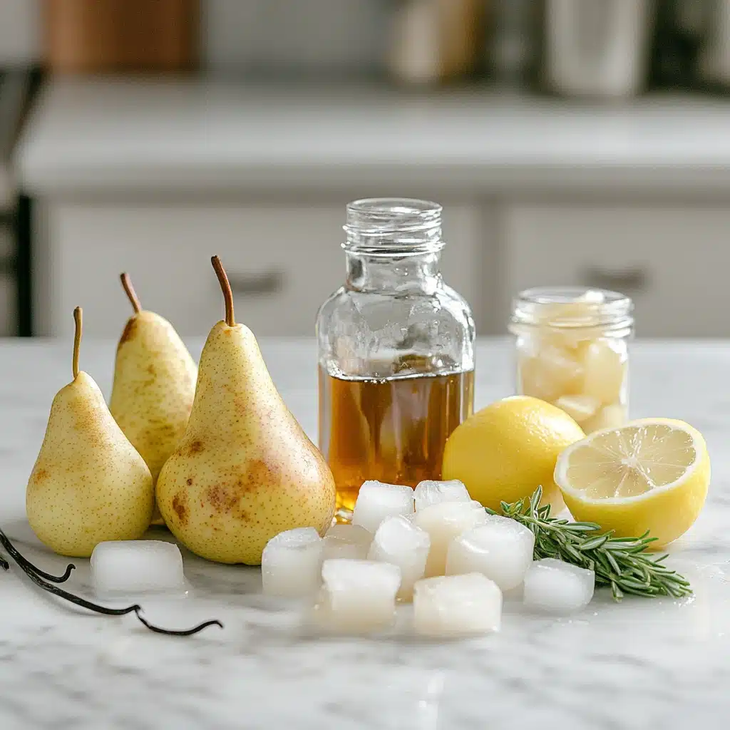 Sparkling Vanilla Pear Mocktail