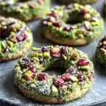 Pistachio Cranberry Wreath Cookies
