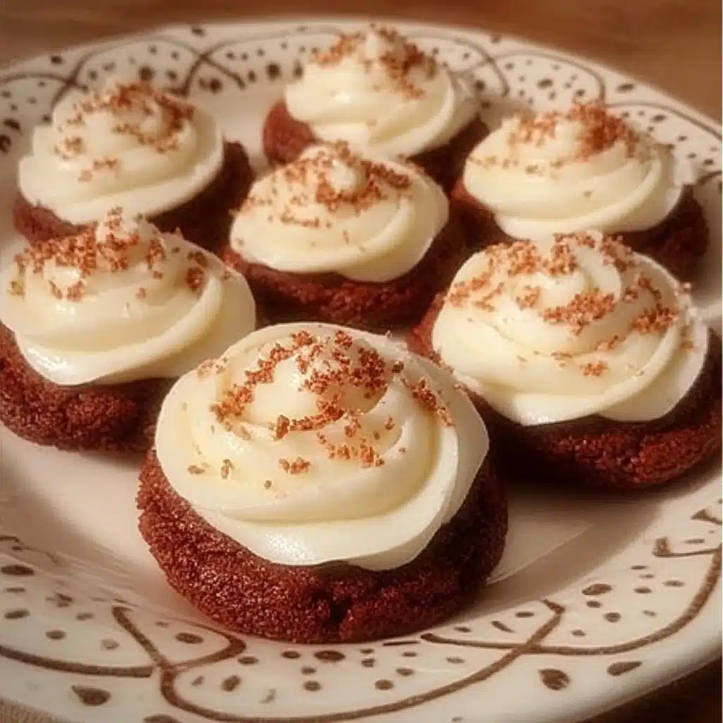 Red Velvet Cookies with Cream Cheese Frosting