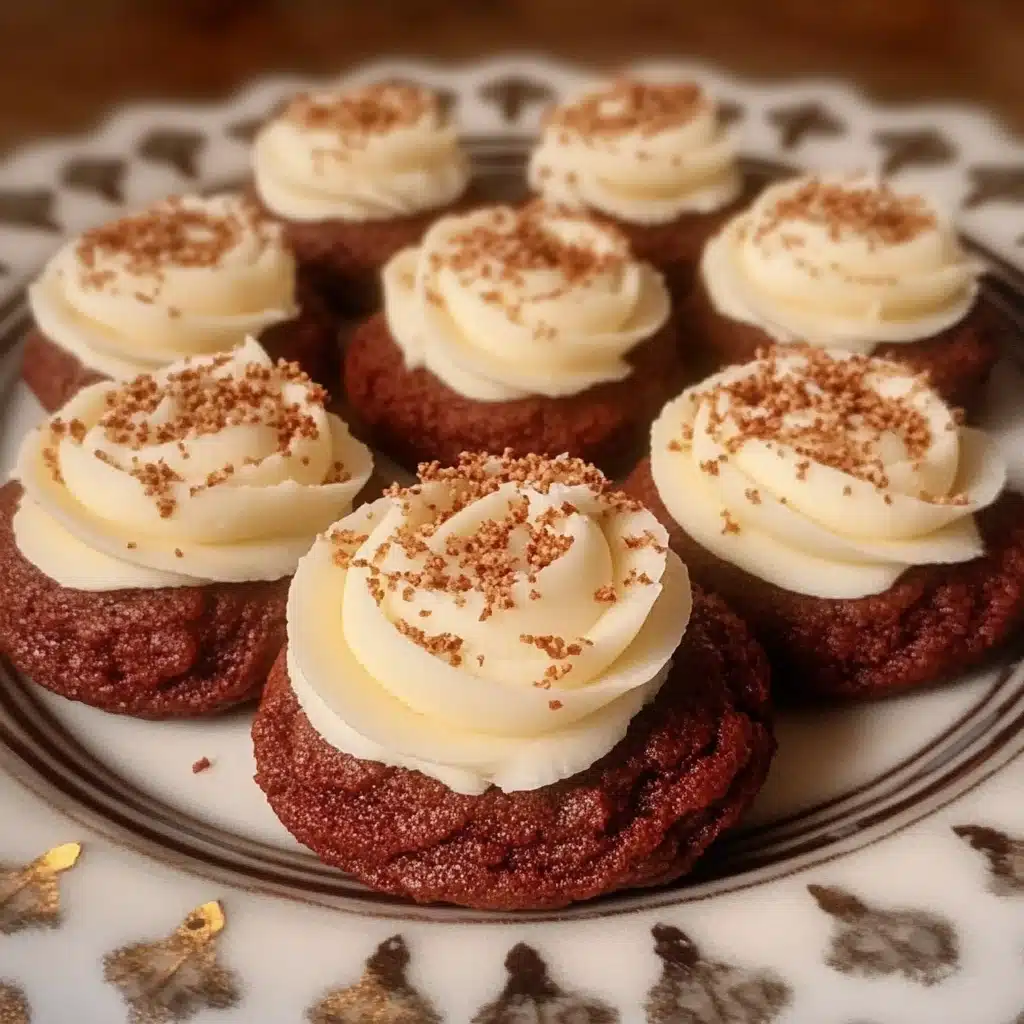 Red Velvet Cookies with Cream Cheese Frosting