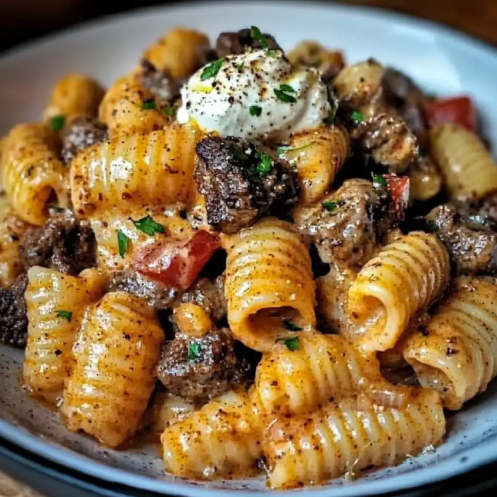 Smoky Creamy Paprika Steak Shells