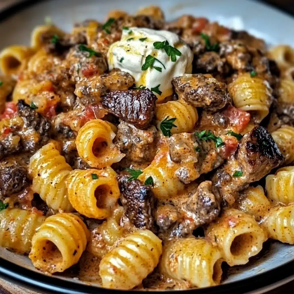 Smoky Creamy Paprika Steak Shells