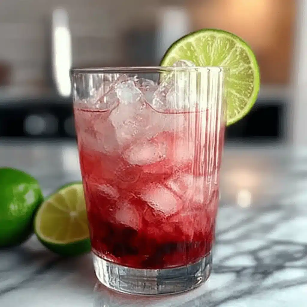 Sparkling Cranberry Lime Mocktail