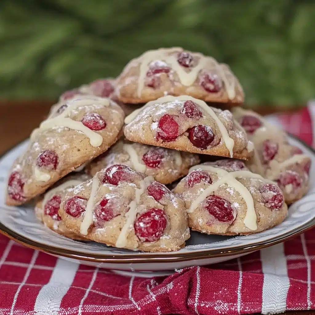 Sparkling Sugarplum Cranberry Cookies