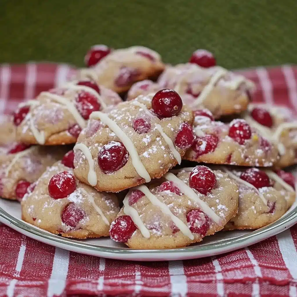 Sparkling Sugarplum Cranberry Cookies