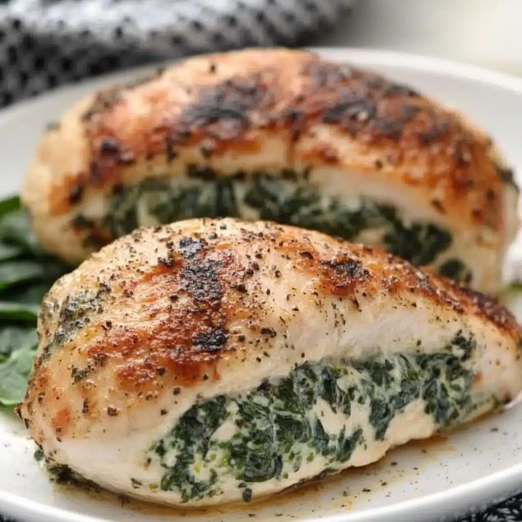 Spinach Stuffed Chicken Breasts