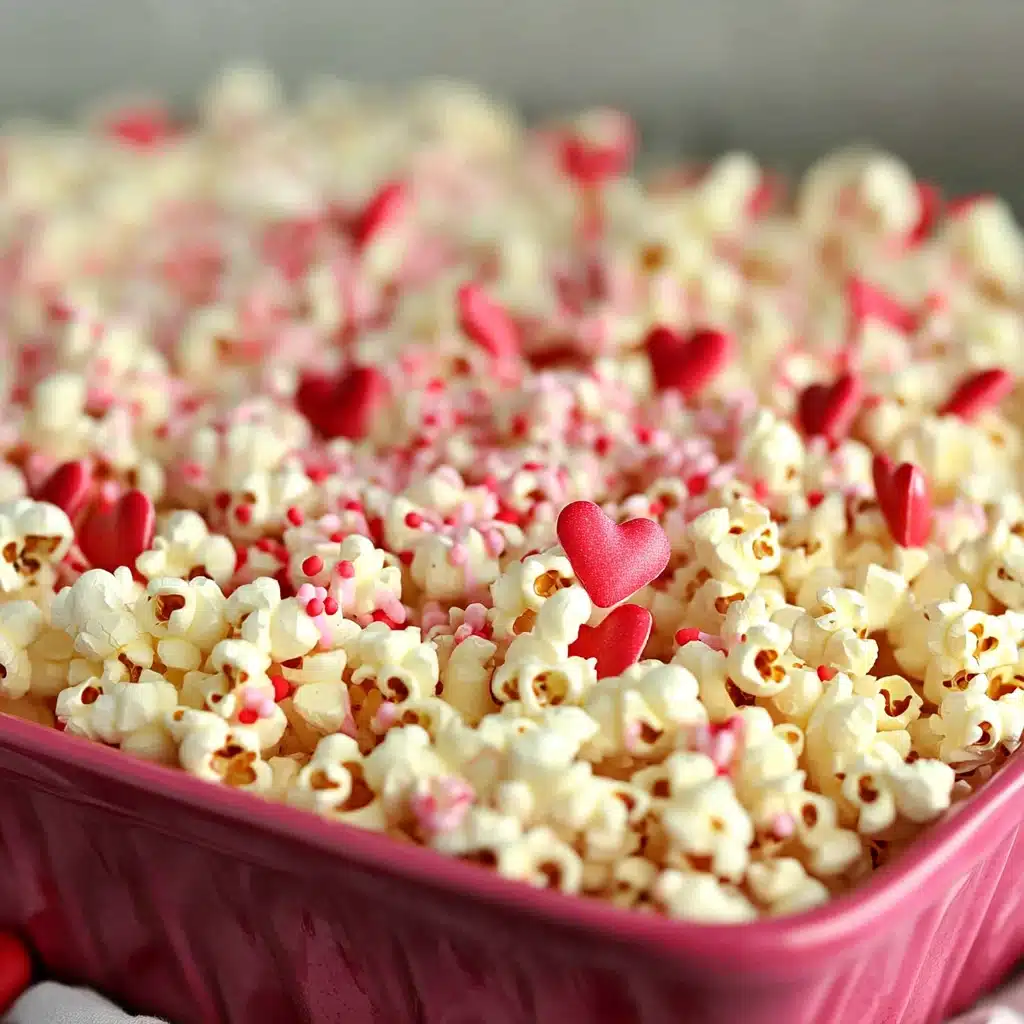Valentine's White Chocolate Popcorn