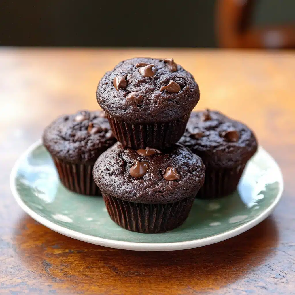 Veggie-Loaded Chocolate Muffins