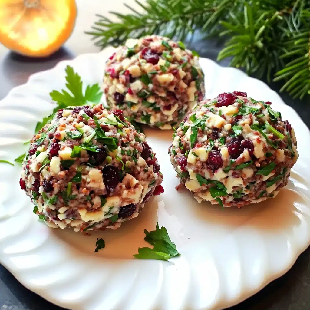 Cranberry Goat Cheese Truffles