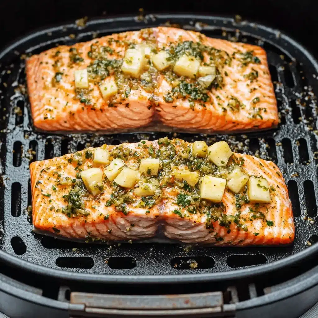 Air Fryer Salmon with Garlic Butter