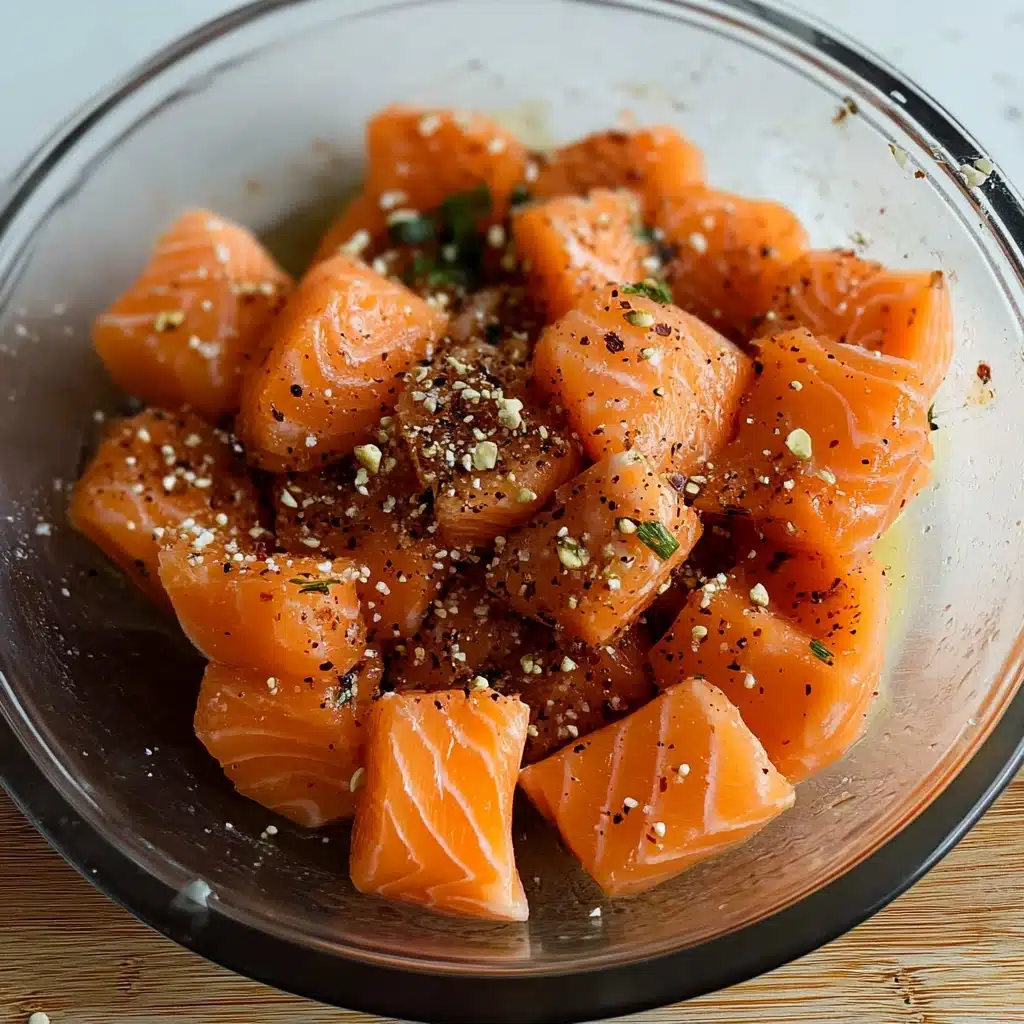 Air Fryer Teriyaki Salmon Bites
