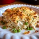 Dump-and-Bake Chicken Alfredo Rice Casserole