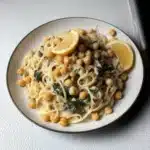 Chickpea Pasta with Spinach