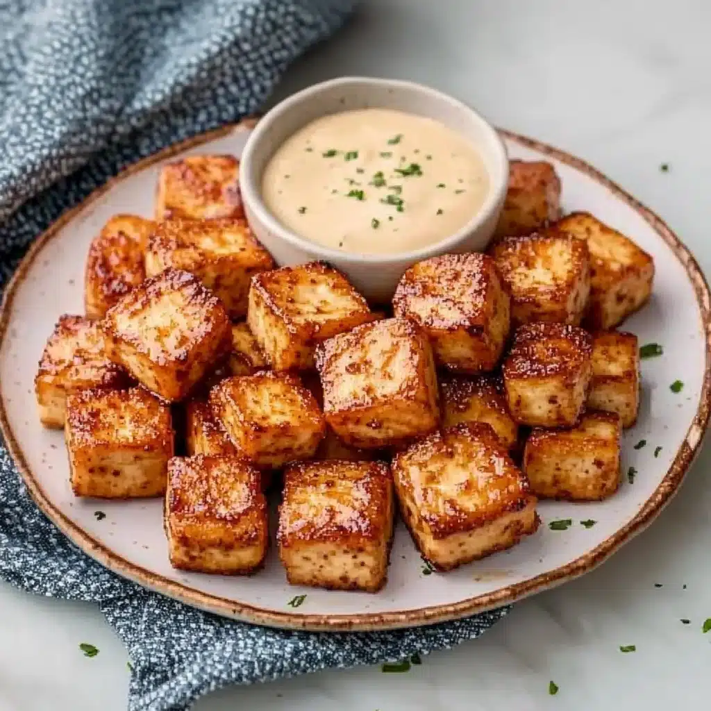 Crispy Garlic Butter Tofu Bites