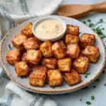 Crispy Garlic Butter Tofu Bites
