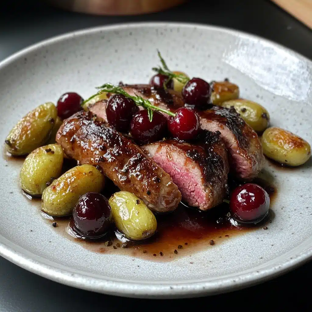 Duck Breast with Cherry Sauce