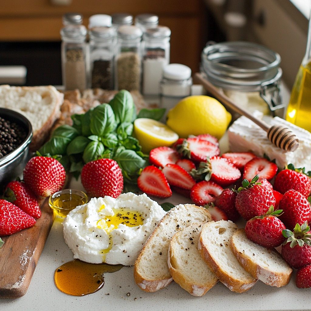 Strawberry Ricotta Bruschetta