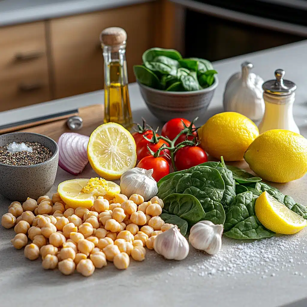 Chickpea Pasta with Spinach