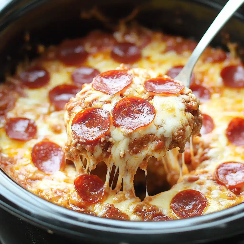 Slow Cooker Cheesy Pizza Dip