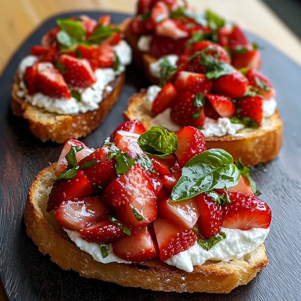 Strawberry Ricotta Bruschetta