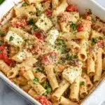 Veggie Pasta with Baked Feta
