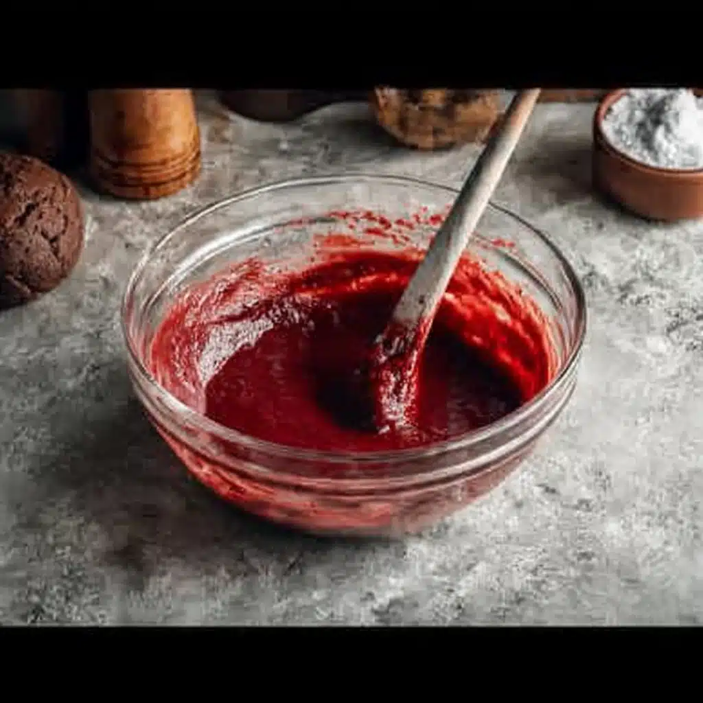 Baked Red Velvet Donuts