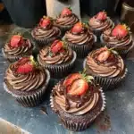 Chocolate Strawberry Cupcakes