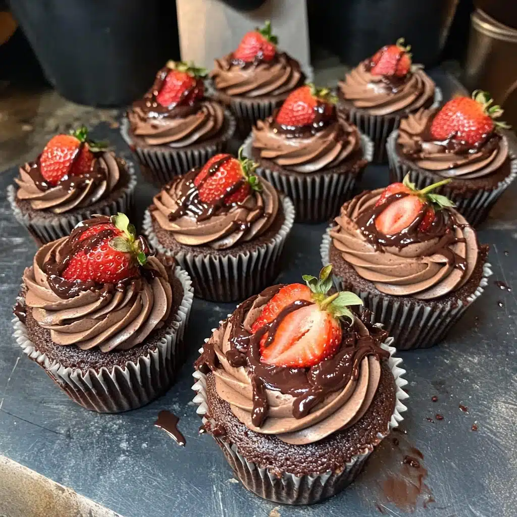 Chocolate Strawberry Cupcakes