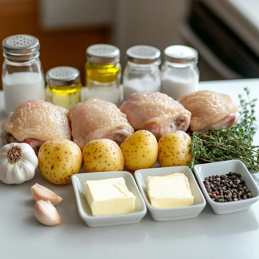 Slow Cooker Garlic Butter Chicken and Potatoes