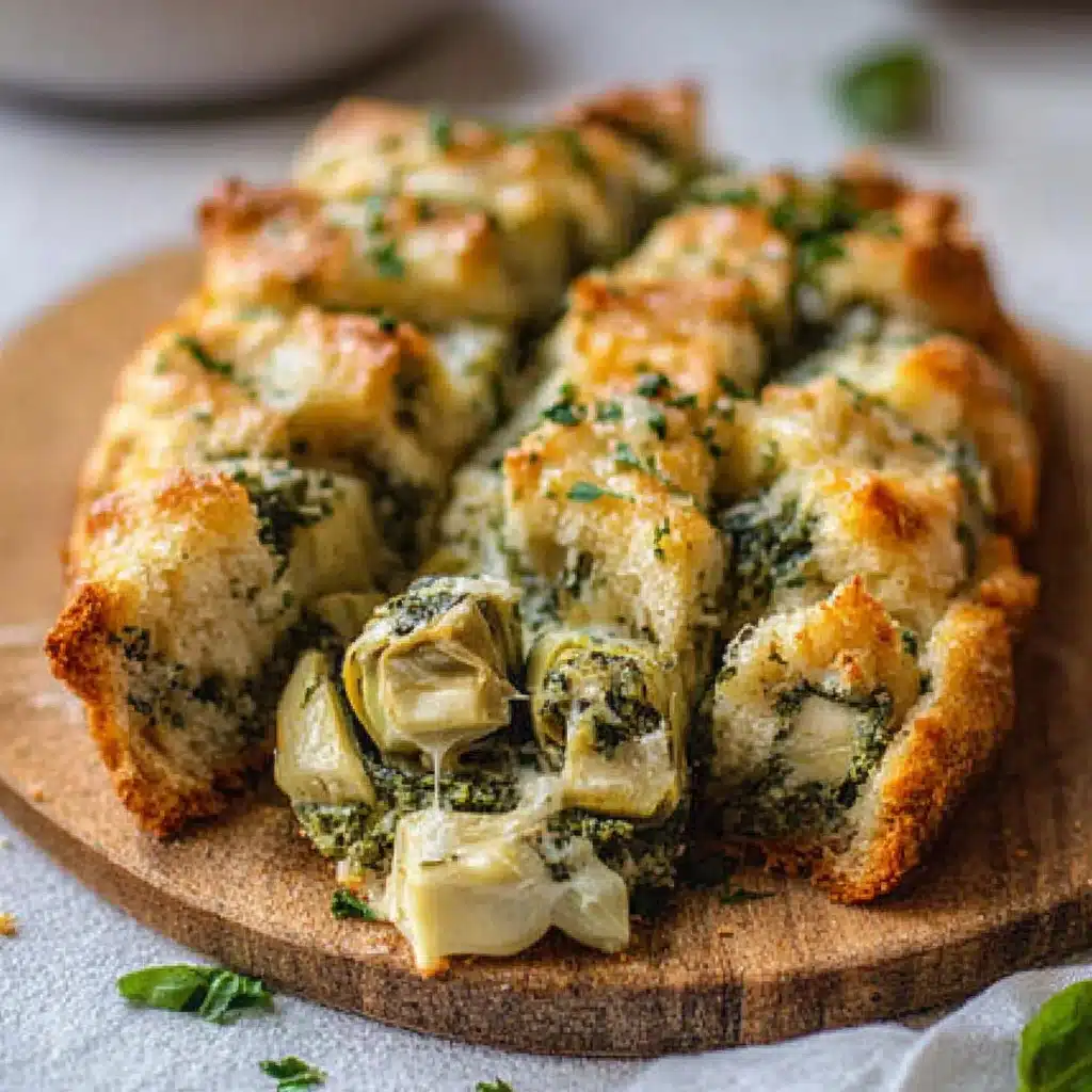 Spinach Artichoke Pull Apart Bread