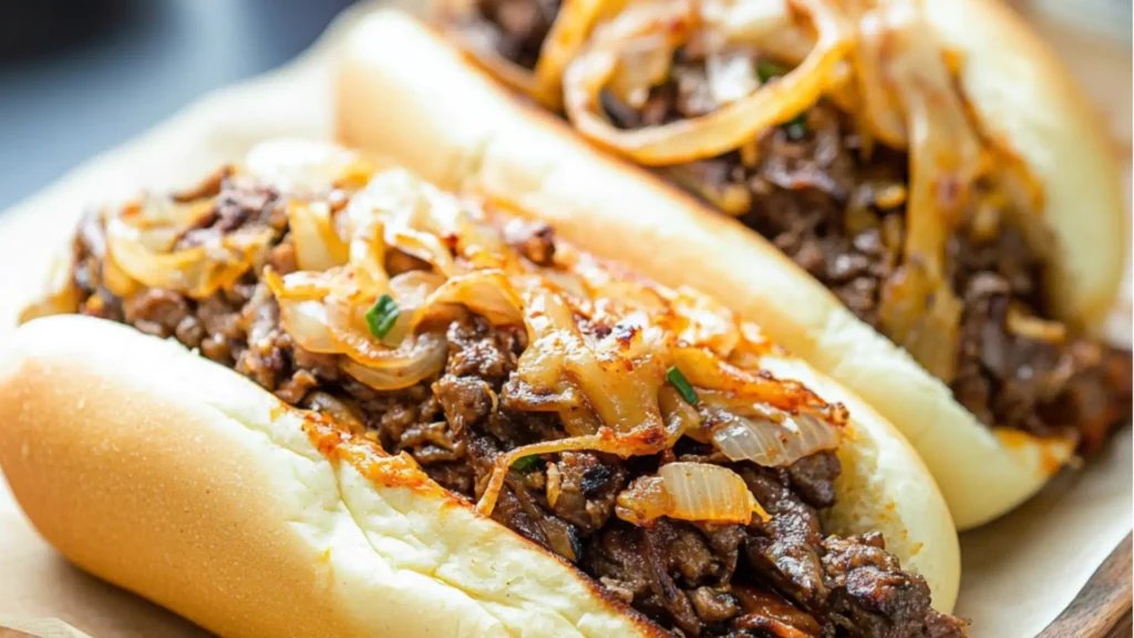 Spicy Kimchi Bulgogi Cheesesteak