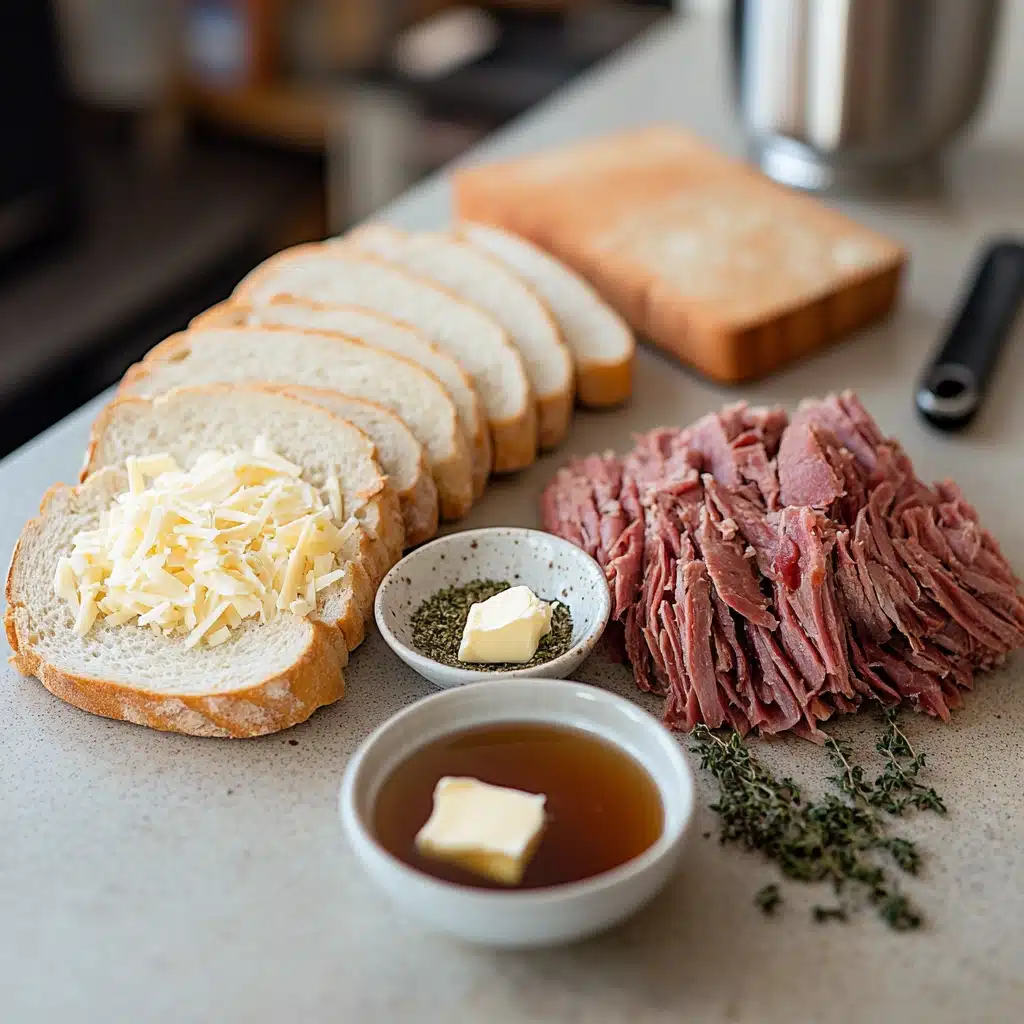 French Dip Grilled Cheese